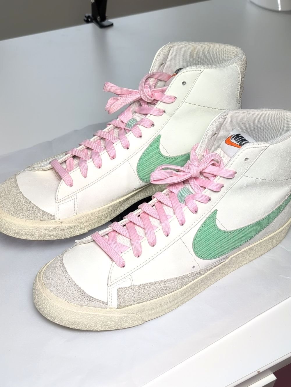 Nike Blazer Mid 77 Premium High-Top Sneakers Certified Fresh with Green Swoosh